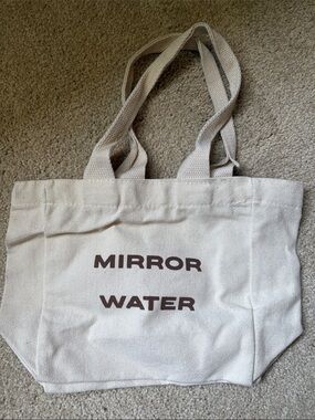 Mirror Water Natural Canvas Mini Tote